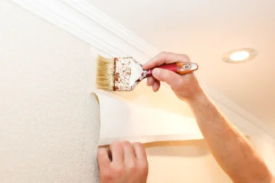 Pose de papier peint à Douzillac — revêtements muraux et toiles de verre